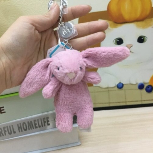 jellycat 젤리캣 키링 가방 악세사리 토끼인형 키홀더 백 펜던트 - 튤립단품