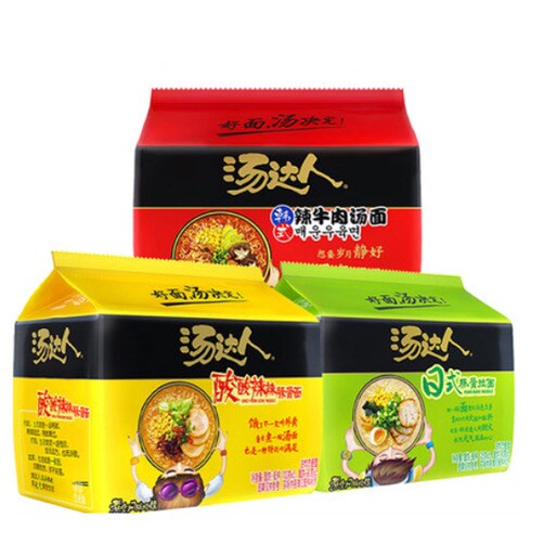 탕달인 중국라면 일식 돈코츠라면 쏸라 우육탕면 해물 즉석 라면 - 일식돈코츠라면+쏸라돈코츠라면+매운우육면