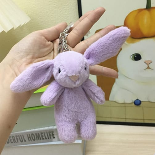 jellycat 젤리캣 키링 가방 악세사리 토끼인형 키홀더 백 펜던트 - 퍼플단품