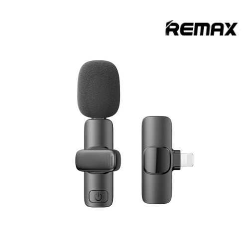 [REMAX] 리맥스 강의 공연 스마트폰용 무선마이크 유튜브 마이크 녹음방송용 마이크 K02 - iPhone