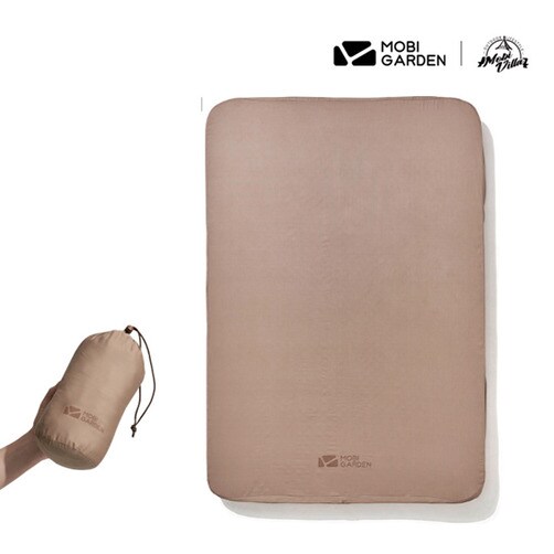 Mobi Garden 모비가든 자동 충전 에어매트 아웃도어 에어매트 커버 9cm 1인 2인용 방습 에어침대 - 2인용 매트커버(매트 미포함)