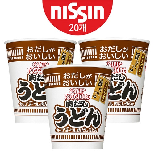 [NISSIN] 닛신 컵누들 스프가 맛있는 니쿠다시 우동 20개입