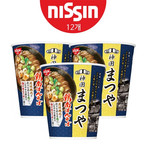 [nissin] 닛신 칸다마츠야 토리남반소바 92g 12개