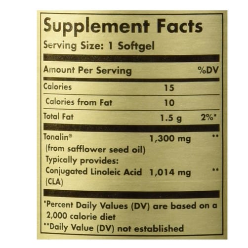 체지방 분해에 탁월한 솔가 토날린 1300 mg CLA, 60 소프트젤