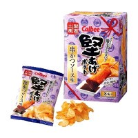 [Calbee] 카루비 카타아게 포테토 쿠시카츠소스맛 15g X8P☆칸사이한정★