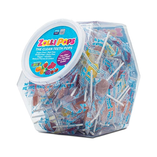자일리톨로 만든 무설탕 캔디, 졸리팝스 비건 롤리팝 대용량, 850g