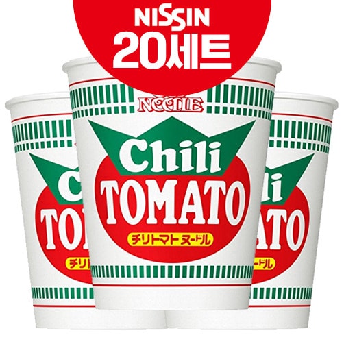 [NISSIN] 닛신 컵누들 칠리 토마토 20개 세트