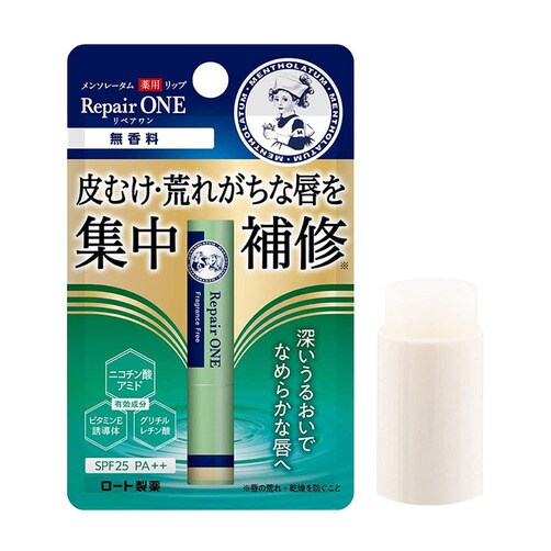 [ROHTO] 로토제약 멘소레담 약용 립 리페어원 무향료 2.3g