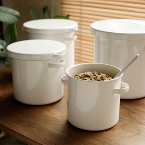 [노다호로] 라운드 스토커 법랑 용기시리즈 - 21cm(7L)