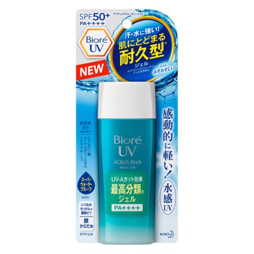 [비오레] UV아쿠아 리치 워터리 젤 타입 선크림 SPF50 + / PA ++++ 155ml