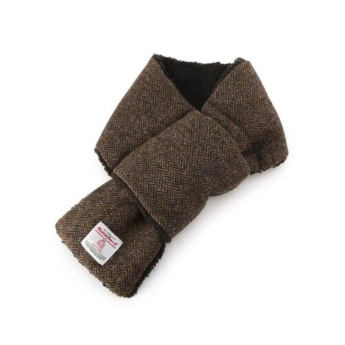 [THE SHOP TK] Harris Tweed 해리스트위드 인젝션 머플러 - 다크브라운