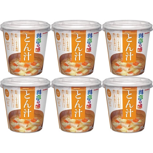 마루코메 컵 된장국 미소시루 6개세트_돈지루