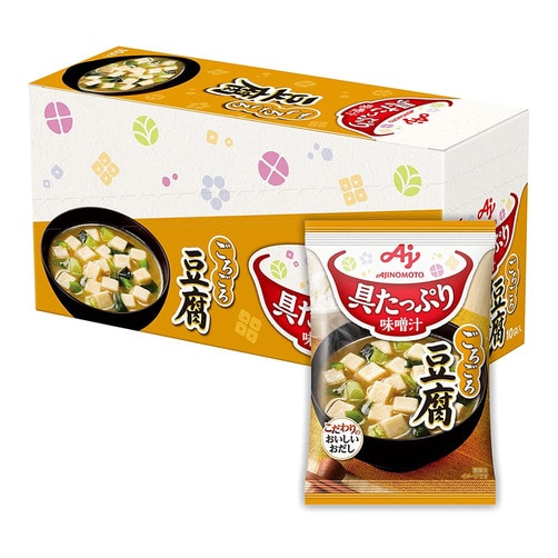 [Ajinomoto] 아지노모토 건더기 가득 미소시루 두부 8개입
