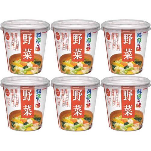 마루코메 컵 된장국 미소시루 6개세트_야채