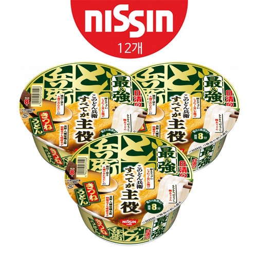 [nissin] 닛신 최강 돈베이 키츠네 우동 93g 12개