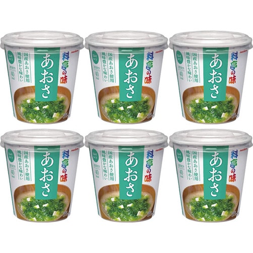 마루코메 컵 된장국 미소시루 6개세트_파래