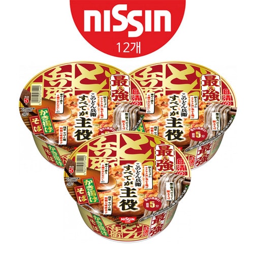 [nissin] 닛신 최강 돈베이 카키아게 메밀소바 101g 12개