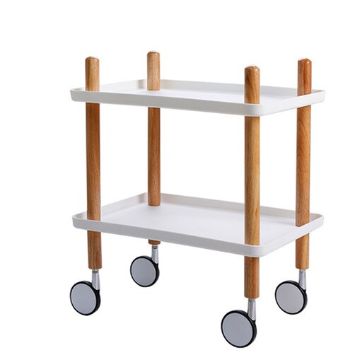북유럽풍 다용도 카트 주방용 수납대 - 화이트