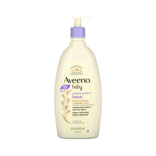 아비노 베이비 카밍 컴포트 저자극 로션 라벤더 & 바닐라 향, 18 fl oz/532ml