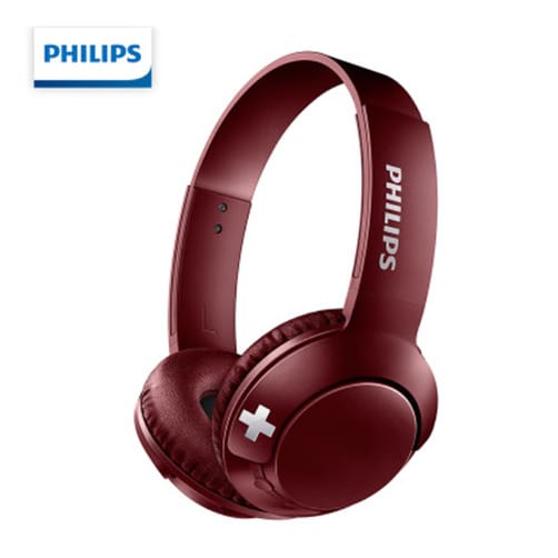 Philips 필립스 블루투스 무선 헤드폰  무선헤드셋  SHB3075 - 레드