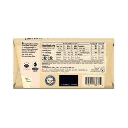 초코러브 유기농 다크 초콜릿 (90g)