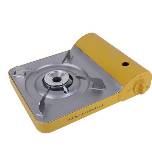 미니 가정용 야외 아웃도어 휴대식 가스레인지 - 옐로우