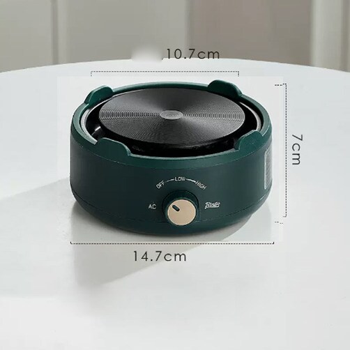 Bincoo 커피포트 차 캠핑 티 가열판 인덕션 커피 전기히터 전기 포트 드립 히팅패드 - 다크그린 500W