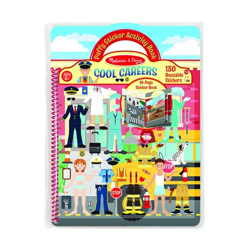 멜리사 & 더그 스티커 플레이 세트 쿨 캐리어 엑티비티 북, 100 재사용 스티커