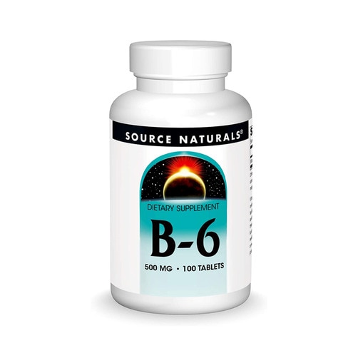 소스 내츄럴 B-6 500mg, 100 타블렛