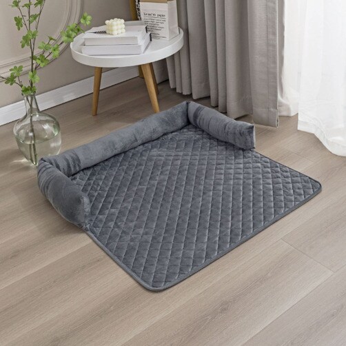 강아지 소파 애완동물 집 겨울 고양이 강아지 매트리스 애완동물 소파매트 침대매트 - 75*75cm_다크그레이