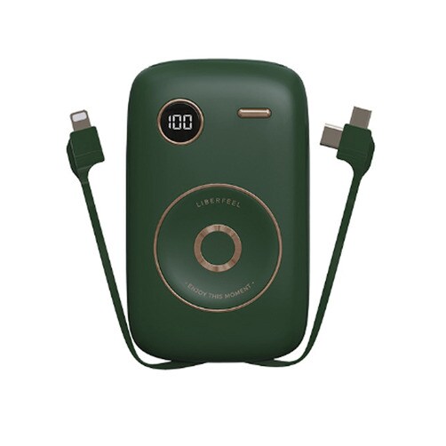LIBERFEEL  10000mAh 보조배터리 휴대용 보조배터리 기내 탑승가능 T-45 - 그린