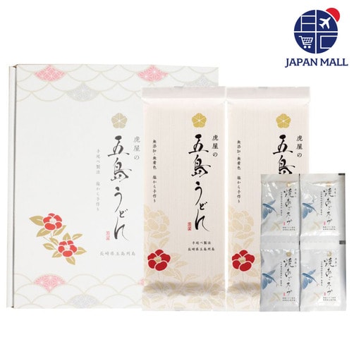 [토라야] 나가사키 고토 테노베 우동 400g + 스프 포함(4인분)