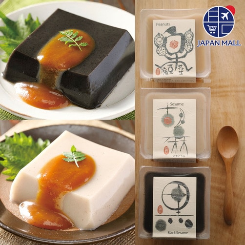 [Houmoto Sesame Tofu] 참깨두부 디저트 6개입(참깨소스 포함)