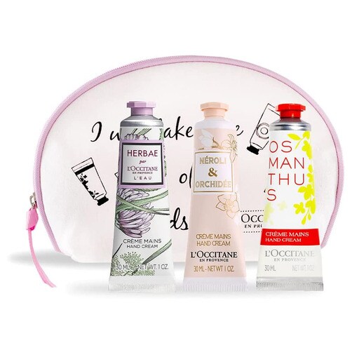 [L'OCCITANE] 록시땅 핸드크림 3종 셀렉션 (파우치 포함)