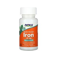 나우푸드 더블 스트렝스 철분 36mg, 90 베지캡슐