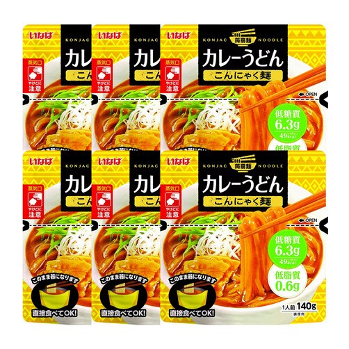 [INABA] 이나바 곤약면 카레우동 140g 6개