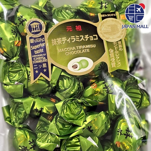 [쿠지식품] 고소한 아몬드가 들어있는 티라미수 초콜릿 2종 시리즈 - 말차 티라미수 초콜릿 138g