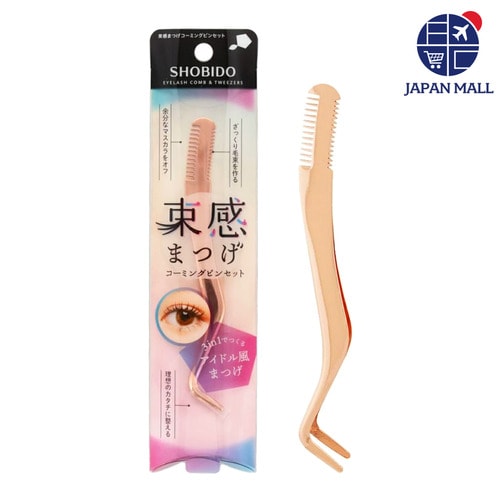 [쇼비도] 볼륨감 속눈썹 코밍 핀셋 2컬러 - 핑크