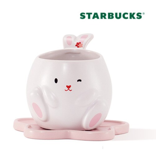 23년 STARBUCKS 스타벅스 토끼 컵 355ml 세라믹 커피컵 355ml