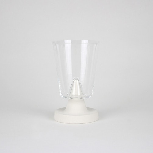 [U&] OUTOTSU 스템글라스 세트 - 클리어&화이트