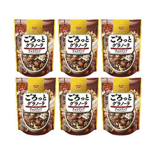 [NISSIN] 닛신 프리미엄 그래놀라/시리얼 초코넛츠 400g X 6봉지