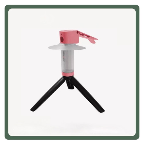 LOVORK LED 캠핑 램프 미니 조명등 손전등 캠핑랜턴 - 핑크