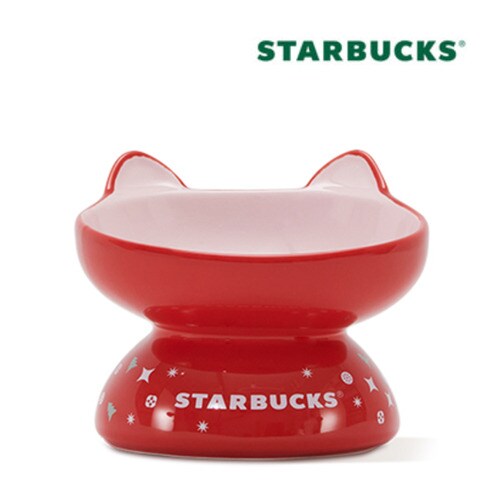 23년 STARBUCKS 스타벅스 세라믹 강아지 밥그릇 고양이 그릇 반려동물 그릇 식기 330ml