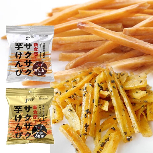 무료배송★ [시부야식품]바삭바삭 고구마스틱-달콤 짭조름한 아마시오맛16개(1BOX)