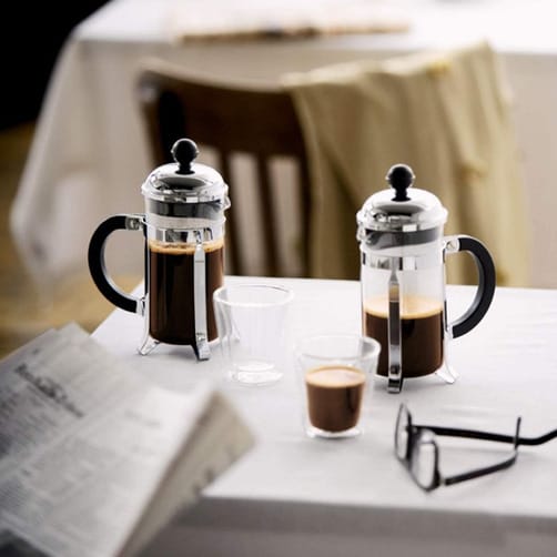 보덤 참보드 더 오리지날 프렌치 프레스 크롬 색상, 350ml