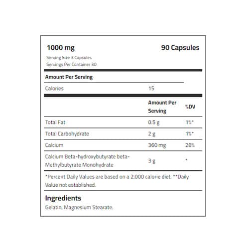 옵티멈 뉴트리션 HMB 1000mg 90캡슐