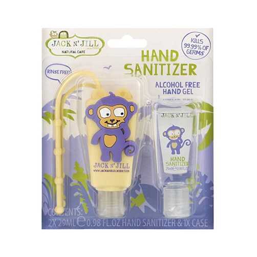 잭앤질 무알콜 손 소독제 몽키, 2개입 (2 x 29ml)