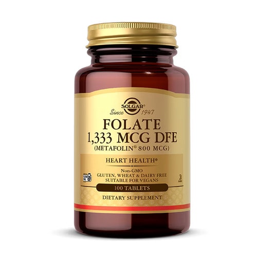 솔가 천연 엽산 1,333mcg(800mcg 메타폴린) (100정)