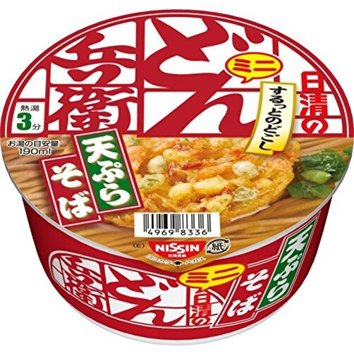 [NISSIN] 닛신 돈베이 덴뿌라 소바 미니 1 BOX - (서) 다시마 스프