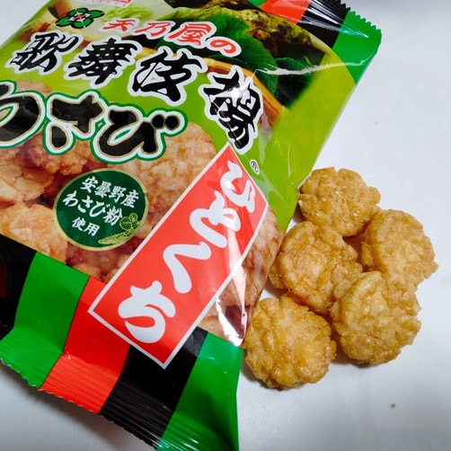 ★특가할인★[아마노야] 한입 가부키아게 와사비맛 54g x 12